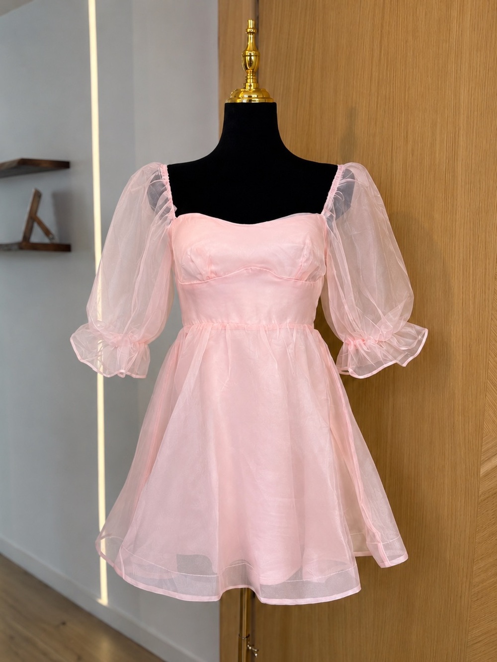 Selfie Leslie Pink Princesscore Puff Sleeve Mini Dress | Coquette Muse